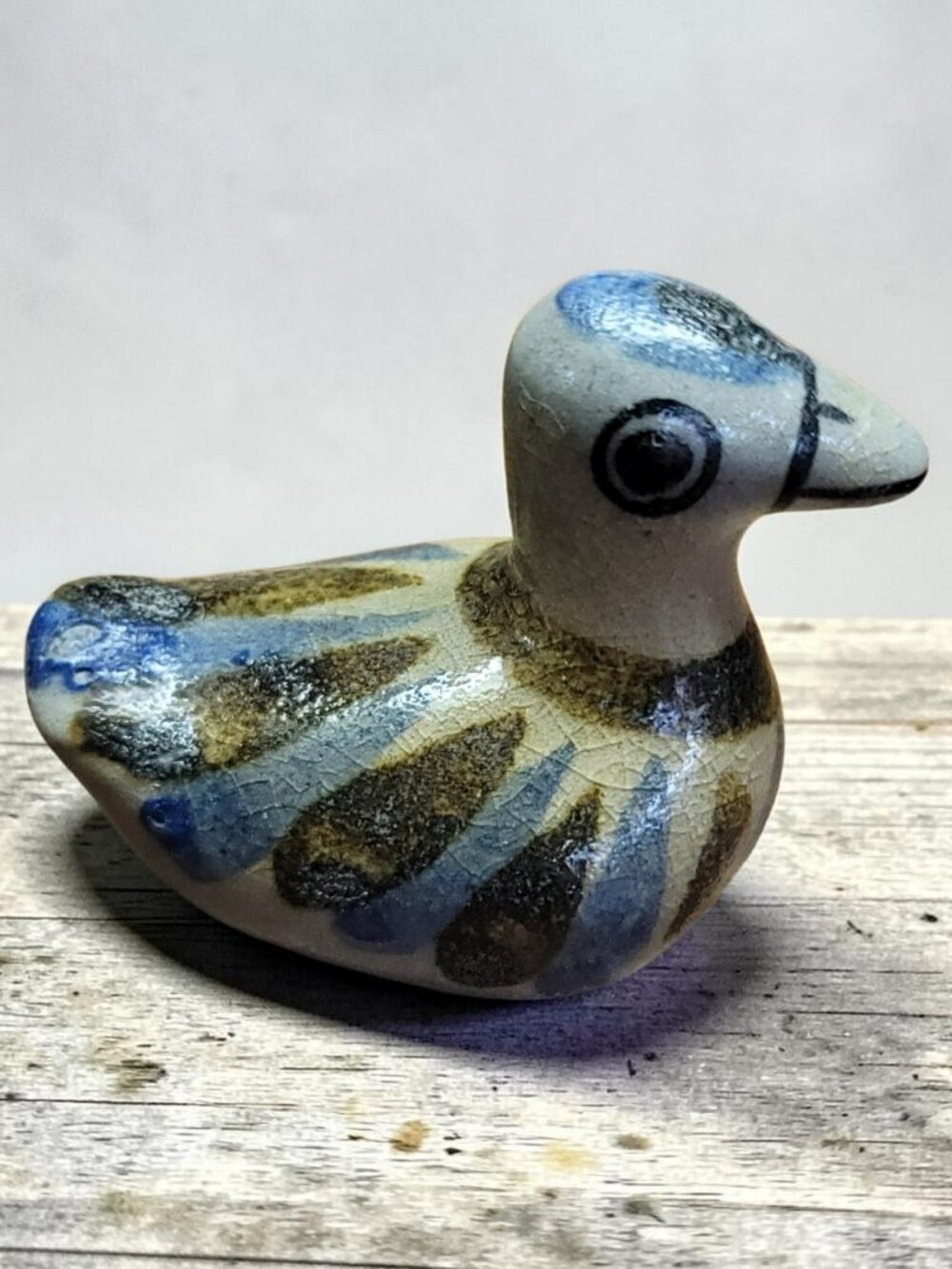 Tonalá Mexican Folk Art Duck Mini Figurine ~ Quack!